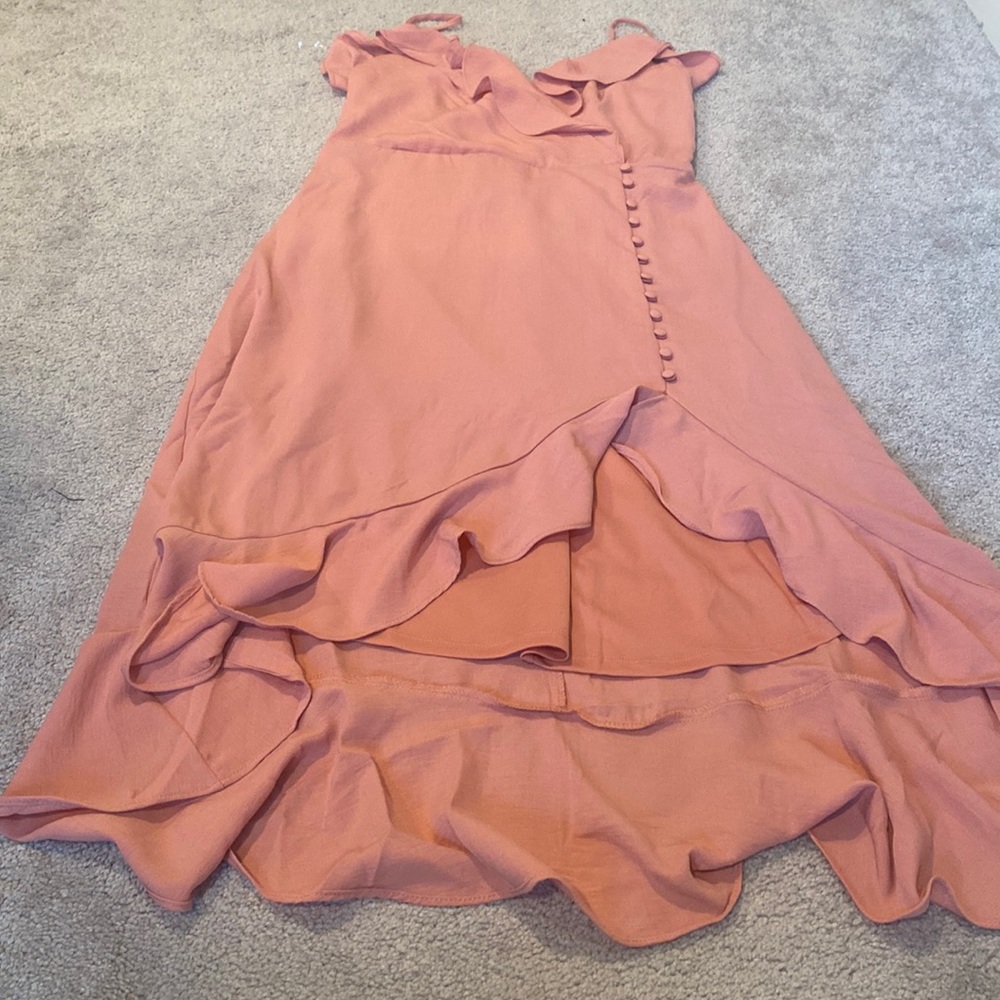 Shinesrar Coral Split Dress in Size M